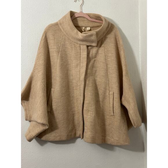 Moth by Anthropologie cape coat M 100% wool - Picture 3 of 10